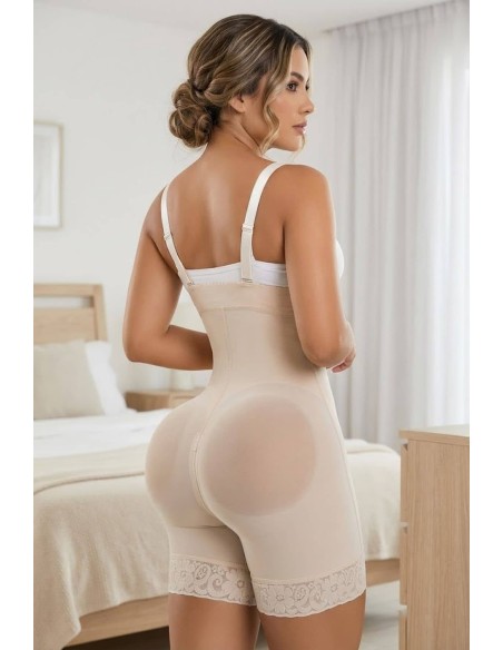 Faja Pitbull FPI867 | Moldeo Invisible con Tirantes y Realce Total de Cintura y Glúteos