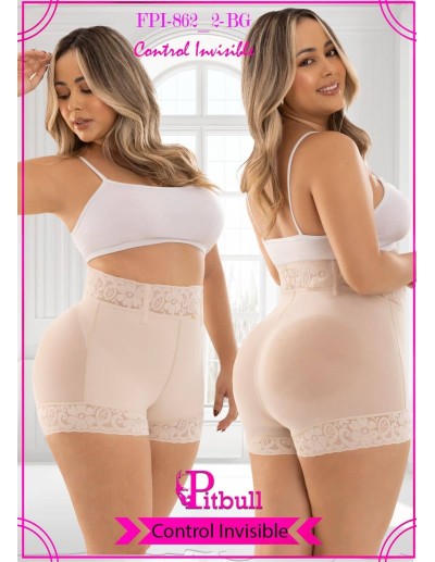 Faja Pitbull FPI-862 | Reducción de Cintura, Moldeo Invisible y Encaje Delicado 2