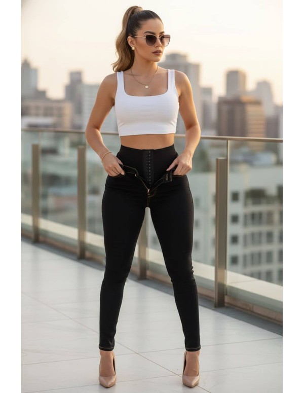 Jeans Levantacola Con Faja - PTF7746