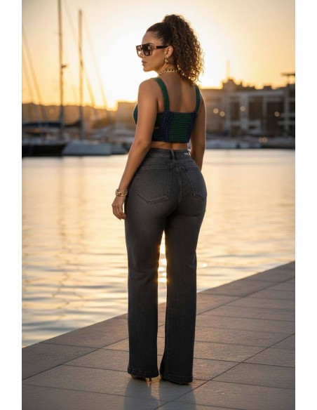 Jeans Campana Pitbull PC7743 | Pantalón Colombiano Push Up