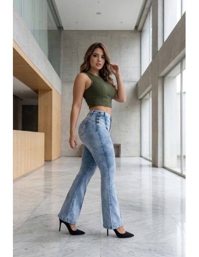 Pantalon Tiro Alto - PB7020 2