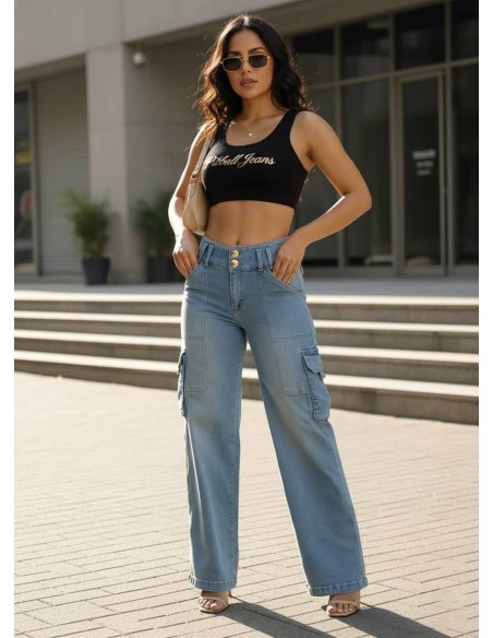 Pantalon Cargo Bota Campana - PC7717