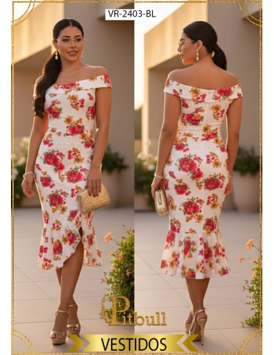 Vestido Falda Recogida - VR2403 2