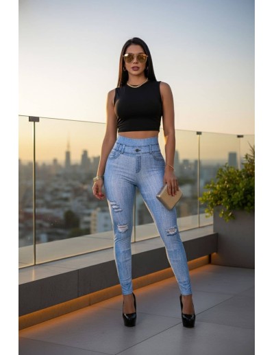 Leggins Reductor Efecto Jean - LEE3081 2
