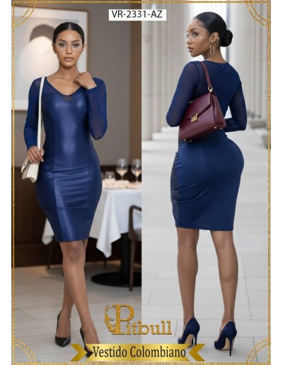 Vestido Falda Recogida - VR2331 2